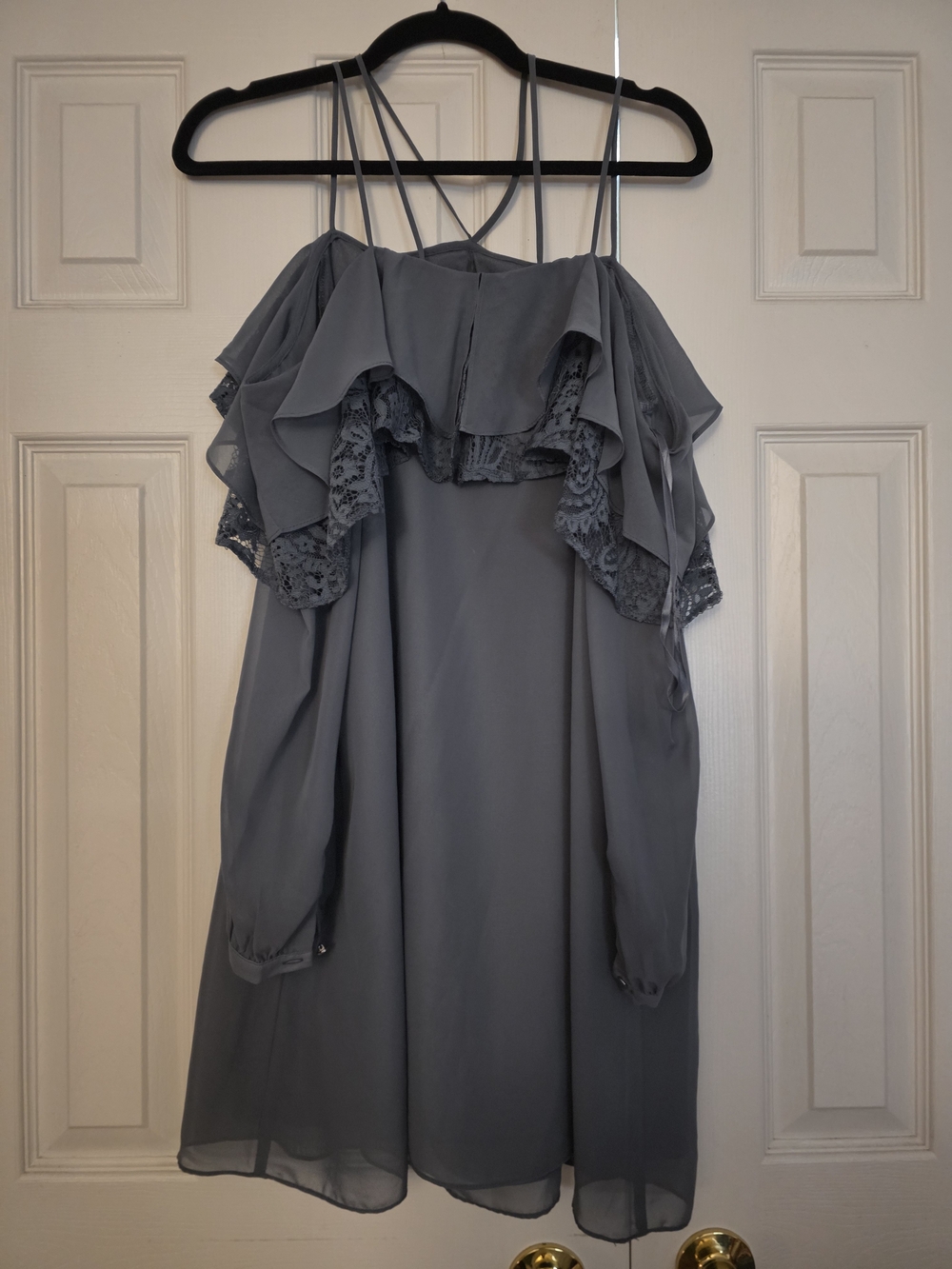 Cold Off the Shoulder Ruffle Dress - Picture 2 of 3